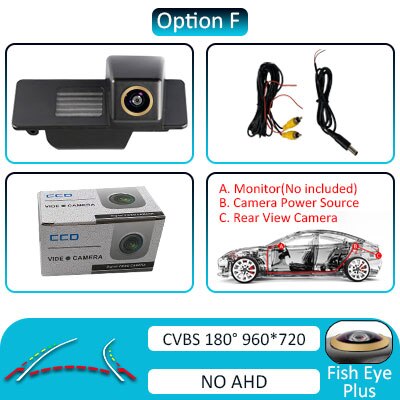 Naviunit 180 ° Ahd 1920X1080P Speciale Voertuig Achteruitrijcamera Voor Chevrolet Aveo Trailblazer Cruze Wagon Opel mokka Cadill Auto: Dynamic-180 de