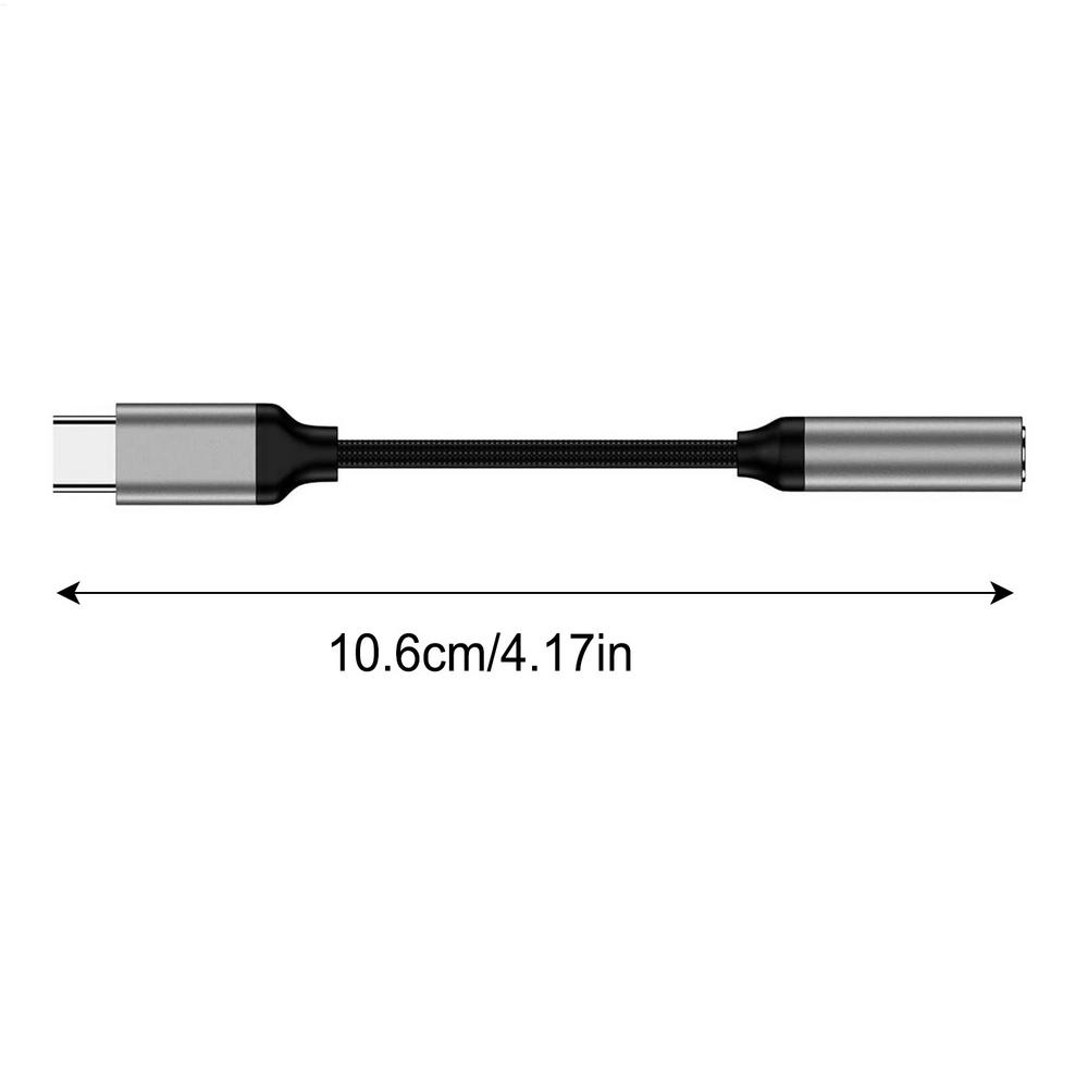 USB C Auf 3,5mm Audio Adapter HIFI Typ C Auf 3,5mm Weibliche Kopfhörer Jack Adapter Nylon Geflecht Aux kabel Tragbare HIFI Elektronik: Default Title