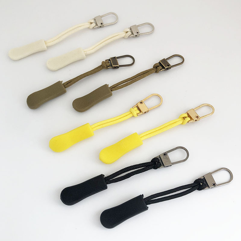Tirette de fermeture éclair, 2 pièces, attache-étiquette de corde, Clip de remplacement, boucle cassée, sac de voyage, valise, sac à dos de tente