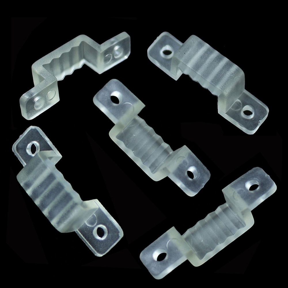 220 v led strip hoek connector voor 3014 2835 230 v 240 v waterdichte led tape 2 pins stekker clip