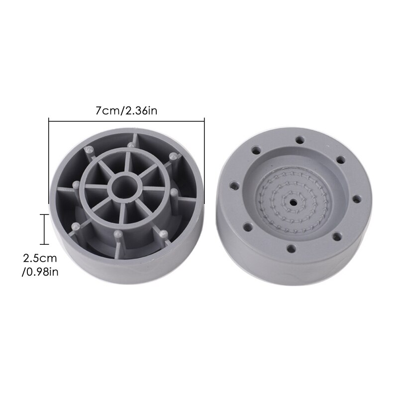 4Pcs Washing Machine Anti-Vibration Feet Heavy Duty Washer Dryer Pad Furniture Non Slip Raise Height Feet Floor Protectors Mat: D