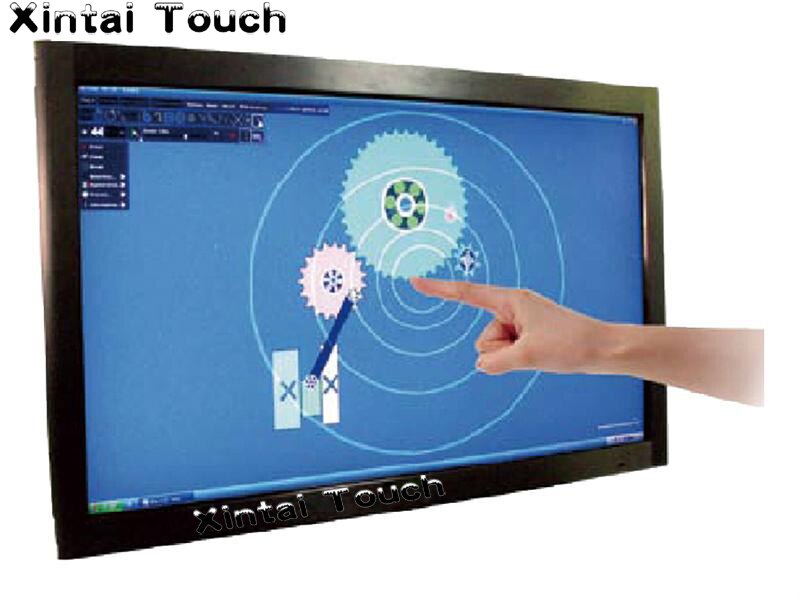 Xintai touch 32 tommer virkelig 4 point usb multi touch screen overlay / ir touch frame til touch kiosk, touch bord osv., ce fcc rohs