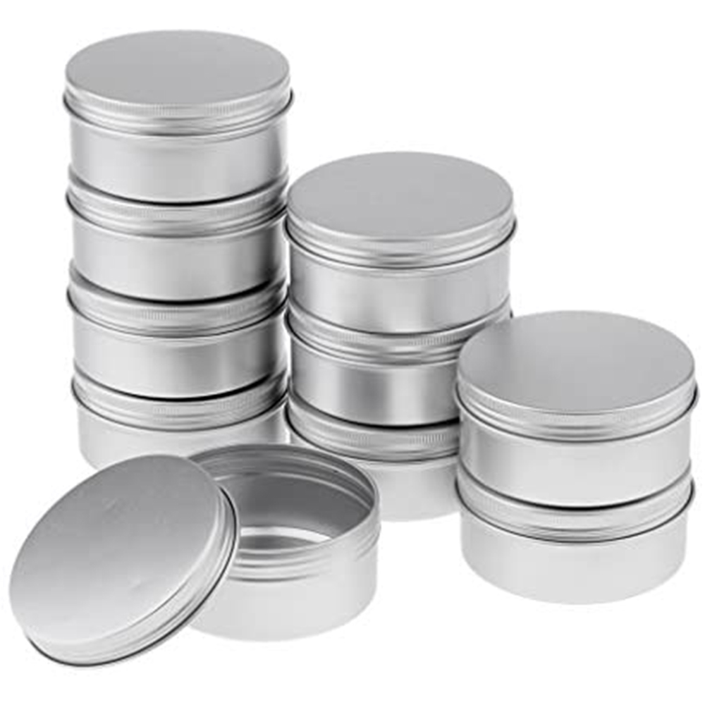 100 stuks aluminium blikken potjes metalen verpakking 5g 15g 40g 60g 80g 150g cosmetische gezichts- en oogcrème verpakking lege blikjes lippenbalsem kaarsenpotje