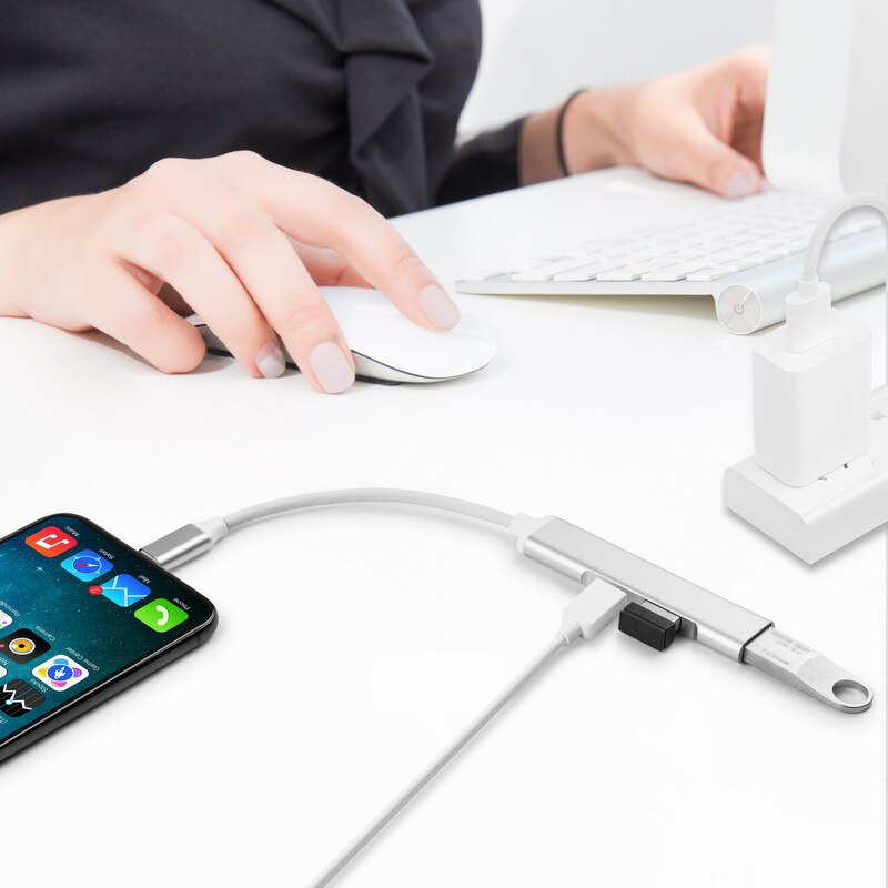 USB OTG Adattatore di Ricarica-Cavo Per Apple OTG Kit Adattatore Ipad Converter Per Macchina Fotografica Porta Cavo Adattatore Per IPhone consegna veloce