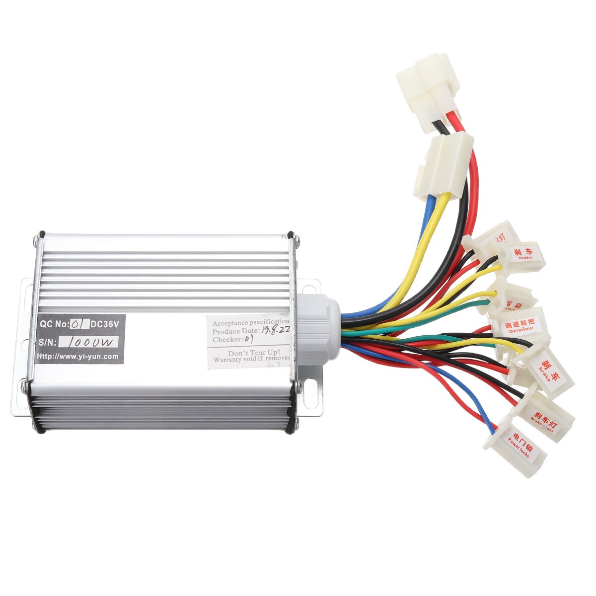 36V 700-1000W Geborsteld Motor Controller Motor Batterij Connector Elektrische Fiets E-Bike Scooter Batterij Aansluiting apparatuur