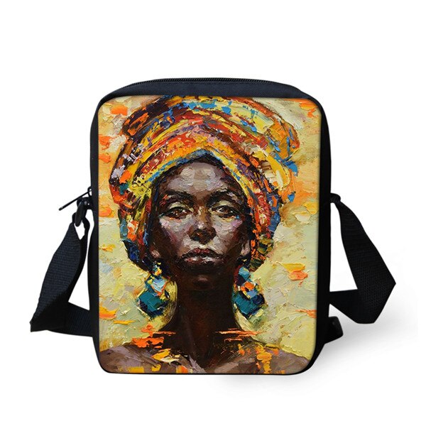 Thikin Cool afro-américaine noir filles sac à bandoulière sac à bandoulière pour filles téléphone sac sacs à provisions Mochila Infantil: CDZHL643E