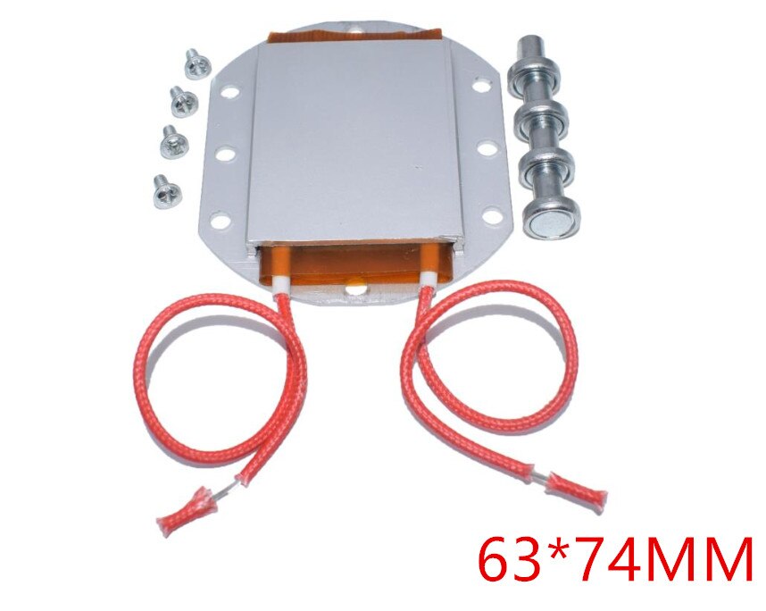 2PCS 74*63mm 70*120mm NEUE LED Entferner BGA Abriss Chip Schweißen Löten Station Aluminium PTC Heizplatte 300W 270 Grad: 220V270W260Degree