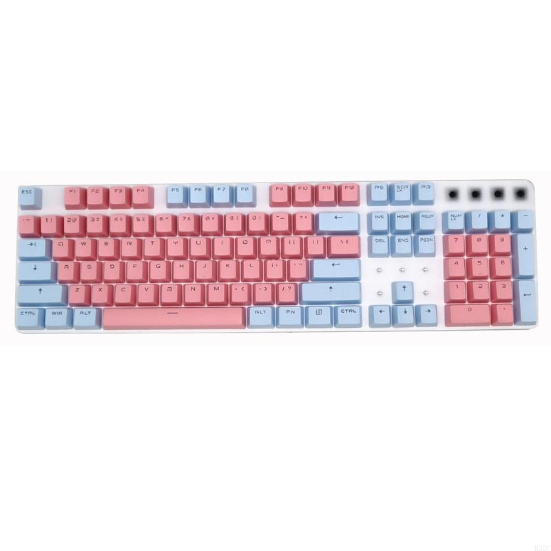 K32C Double Shot Keycaps OEM -Profil 104 Tasten Backlit Keycaps GK61 64 84 96 Layout: COFFEE
