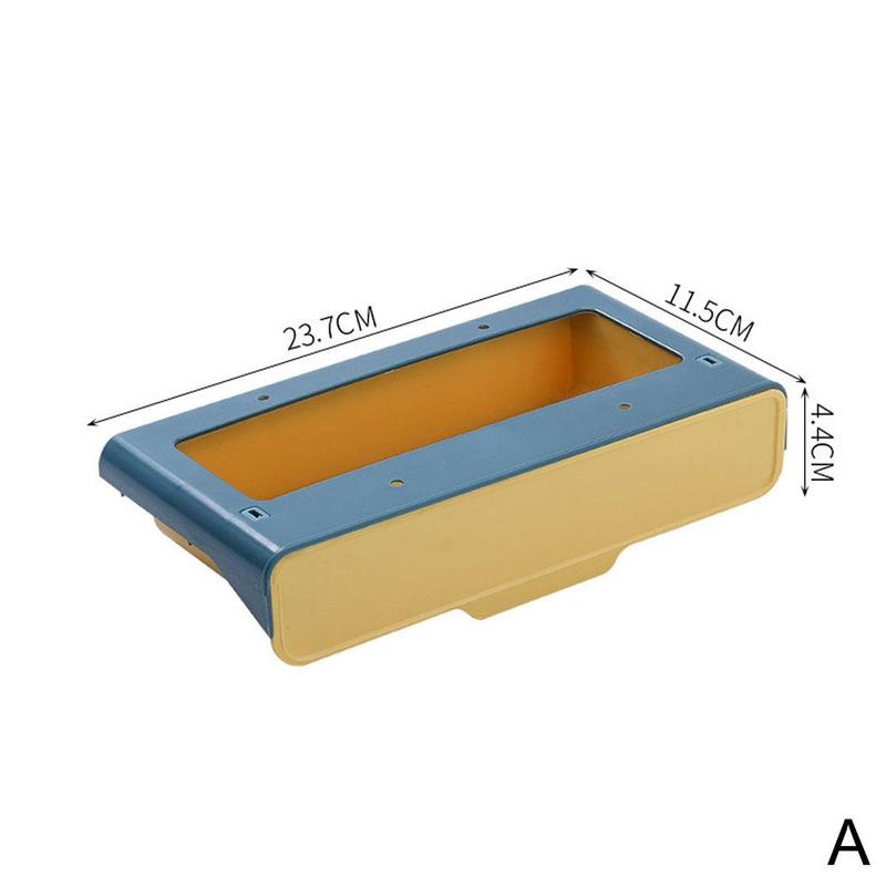 Storage Box Under Drawer Box Hidden Table Paste Kitchen Case Organizer Pen Holder Desk Basket Hanging Stationery Memo Parti D5A6