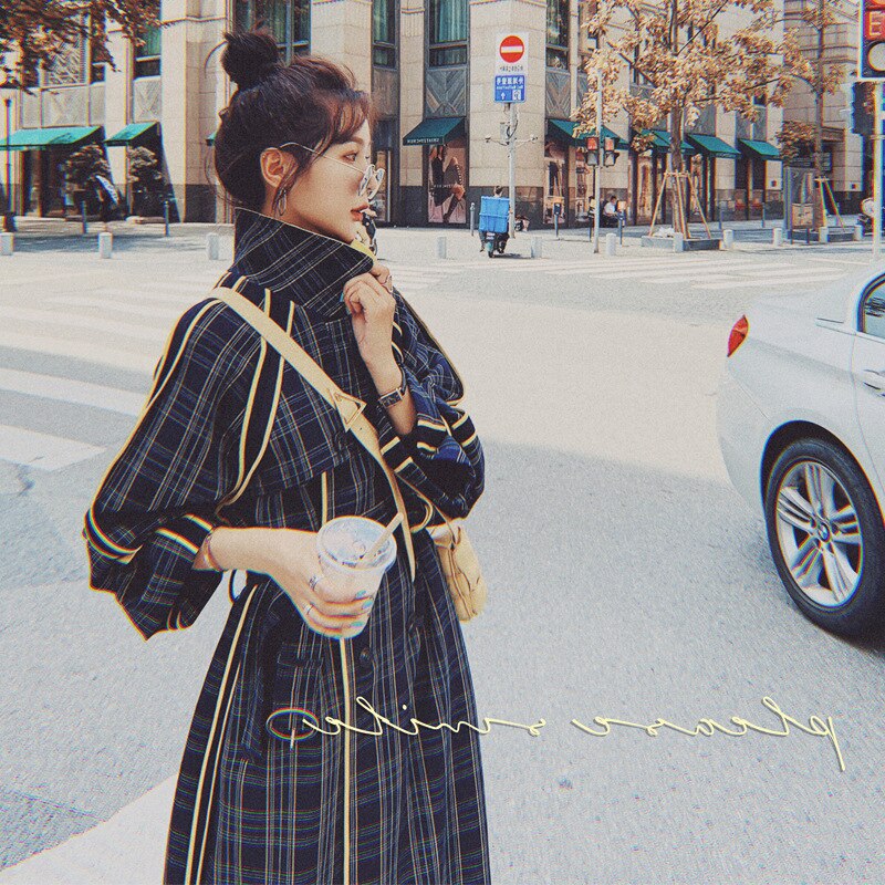 DEAT Fashion Women Trench Coat Notched Collar High Waist Front Ribbon Covered Button White Windbreaker Spring 2024 New 13DB4256 main image 0