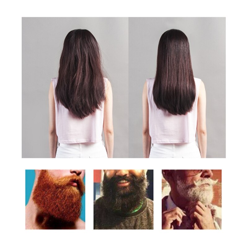Mini Folding Beard and Straight Hair Comb, Men's Electric Comb with Straight Hair on the Side, Straight Hair, Suitable for Beard