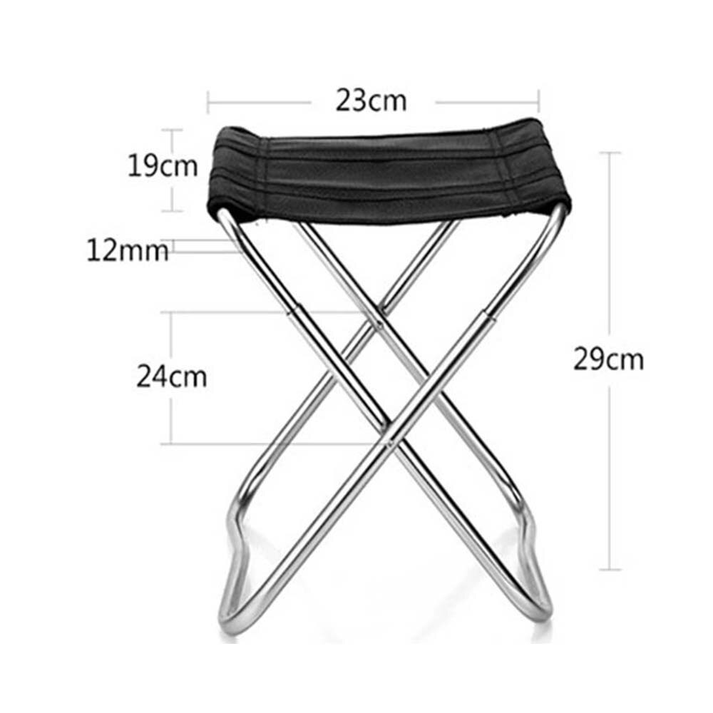 Outdoor Camping Fold Fishing Stool Portable Fishing Chair Ultralight Aluminum Alloy Picnic Fold Chair With Storage Bag