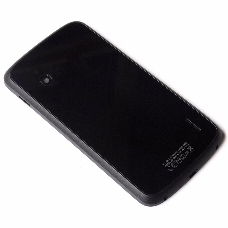 Batterij Cover Voor LG Google Nexus 4 E960 Batterij Deur Back Glas Behuizing + NFC Reparatie Onderdelen Zwart Wit glas Materiaal