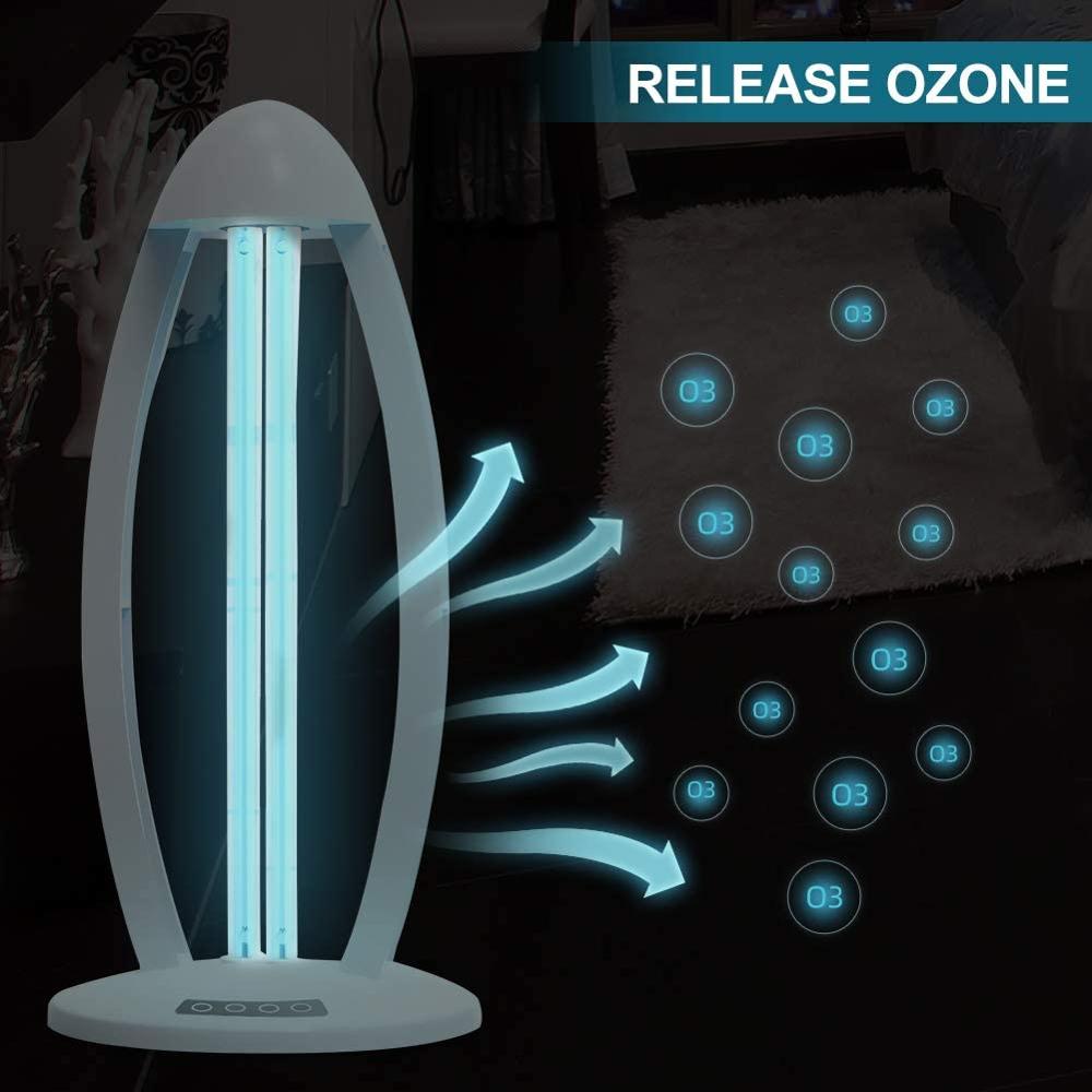 UV Light Sanitizer 38W UVC Disinfection Lamp Remote Control Germicidal Lamp Steriliser Light