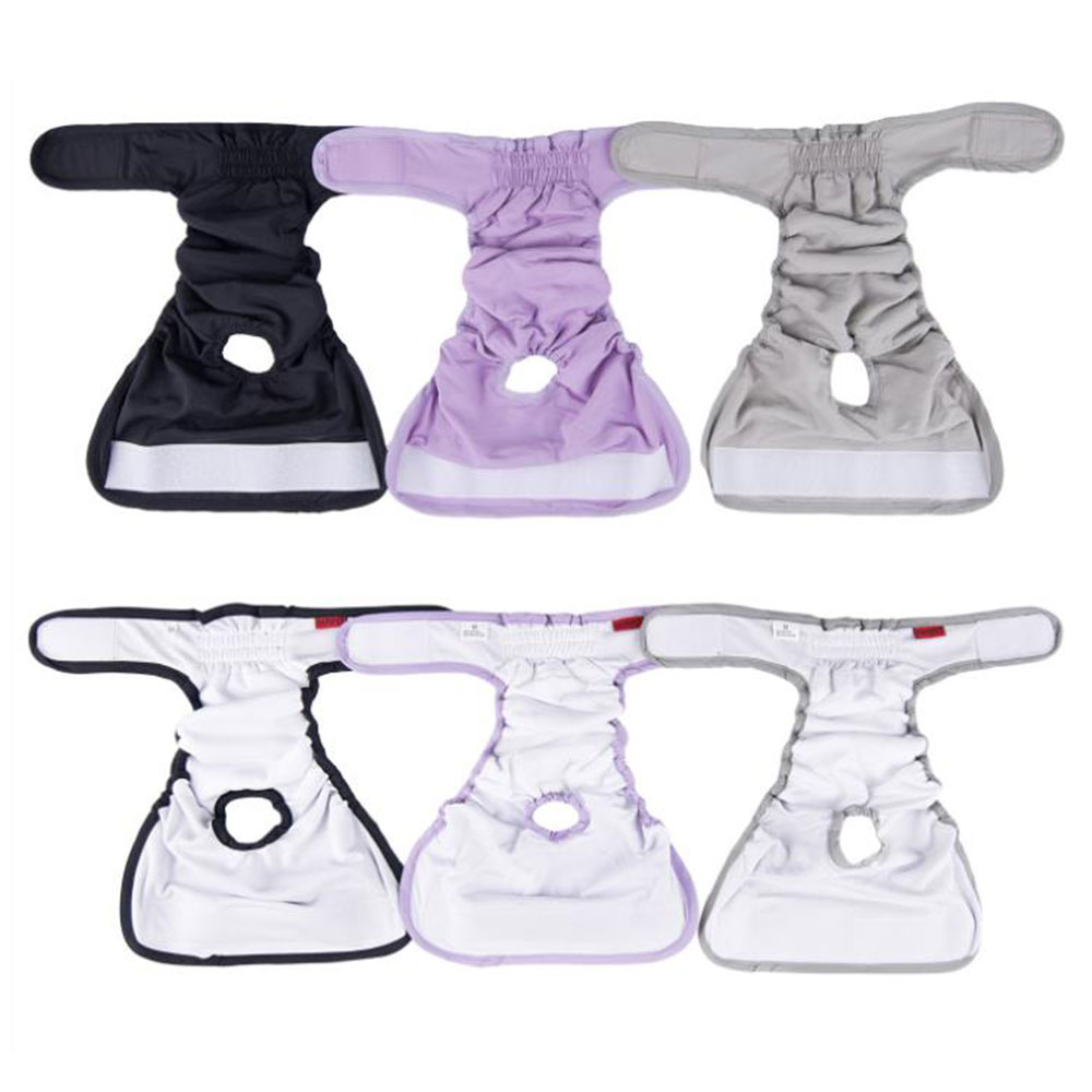 Pet Puppy Menstrual Physiological Pants Washable Reusable Panty Sanitary Pants Nappy For Female Dog Underwear