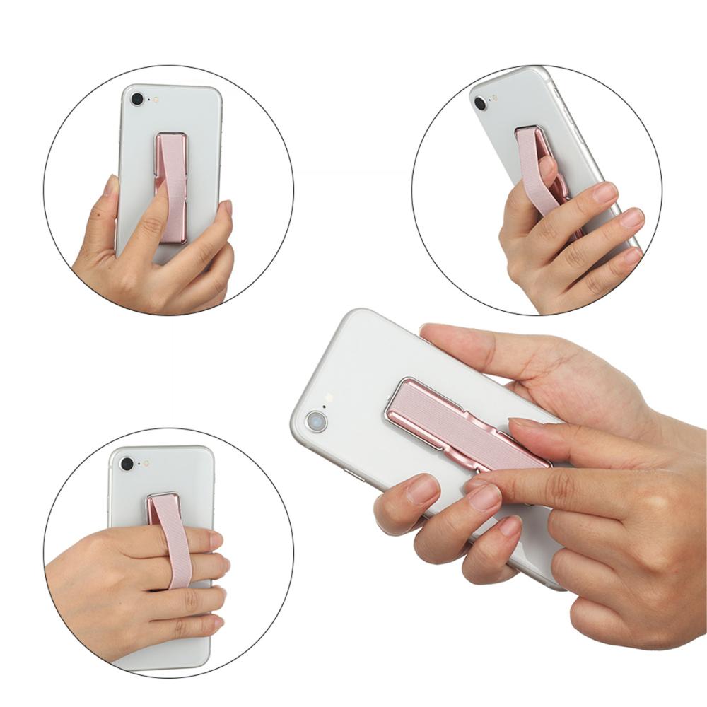 Soporte elástico Universal 2 en 1 para teléfono móvil, correa de agarre para el dedo, soporte elástico trasero para iPhone, iPad y tableta