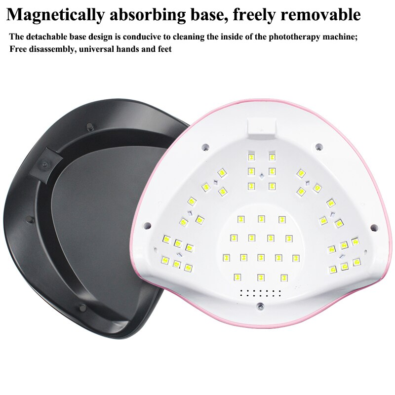 180w led/uv nageltork lackhärdningslampa med matkudde för handfot manikyr nagelkonstverktyg torkning fingernagel tånagel maskin