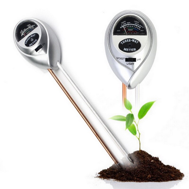 3 IN 1 Digital Soil Moisture Sunlight PH Meter Tester for Plants Flowers Acidity Moisture Measurement Garden Tools Soil water
