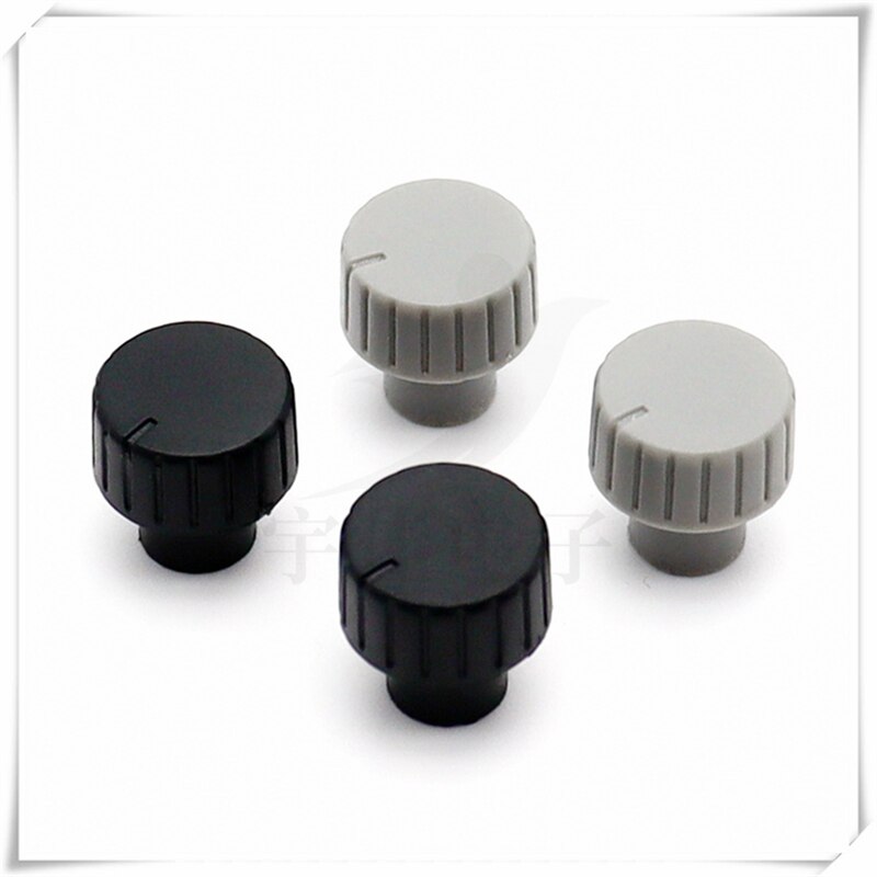 10 Stuk 14X14.5MM Plastic Switch Dekselkleur Potentiometer Eindversterker Volume Instelknop Geschikt Voor Bloem As 6Mm