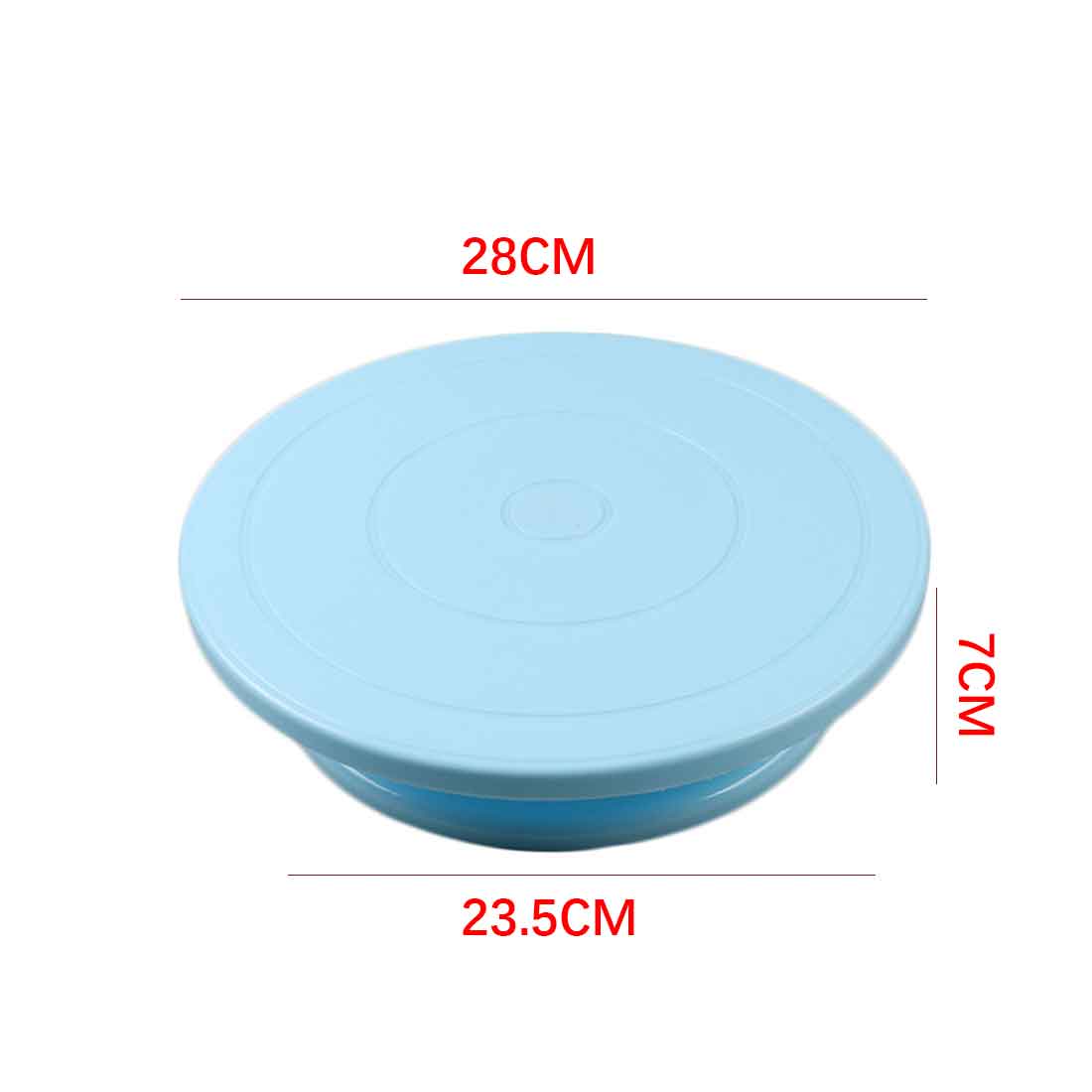 Diy Cake Draaitafel Bakvorm Taart Plaat Roterende Ronde Cake Decorating Gereedschap Rotary Tafel Gebak Levert Bakken Accessoires: 11inch Blue