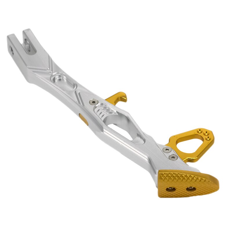 MotoLovee-CNC alumínio liga Kickstand para motocicleta, suporte lateral para Scooter, Street Standard
