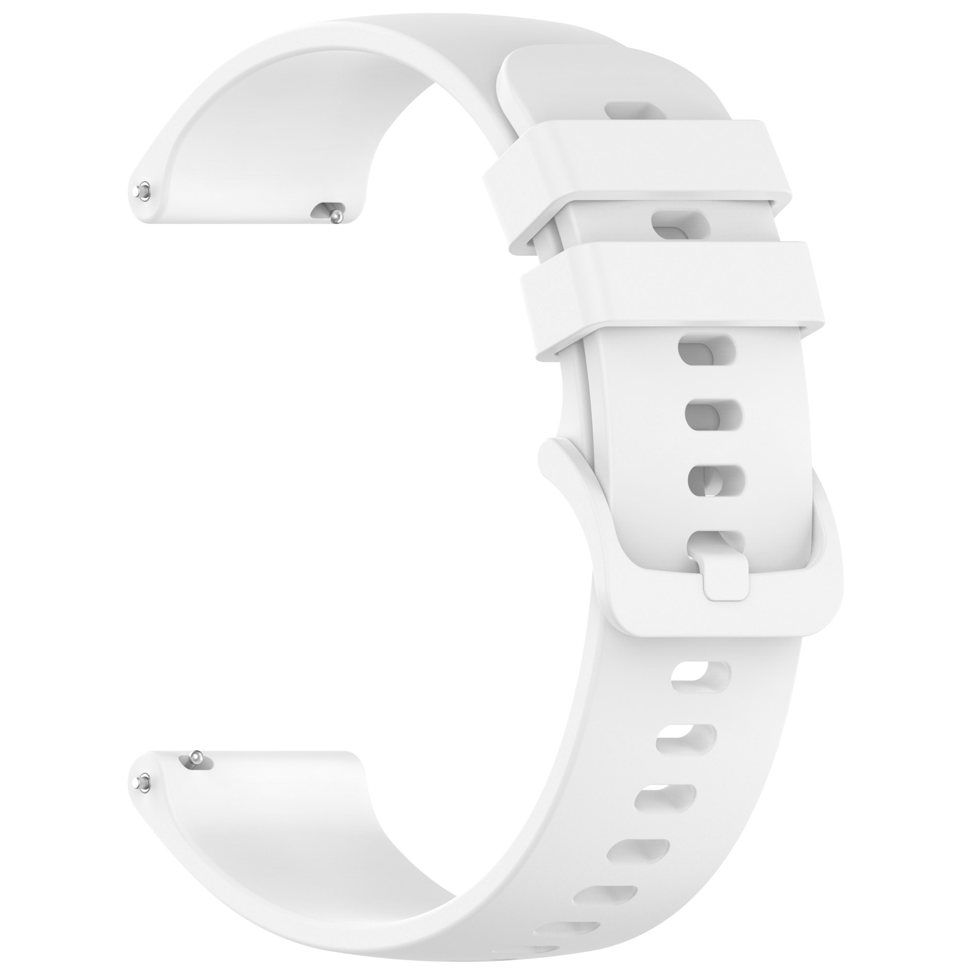 20mm rem til garmin approach  s50 /  vivoactive 5 blød silikone og holdbar ensfarvet urrem til forerunner 165/165 music: Rød sort