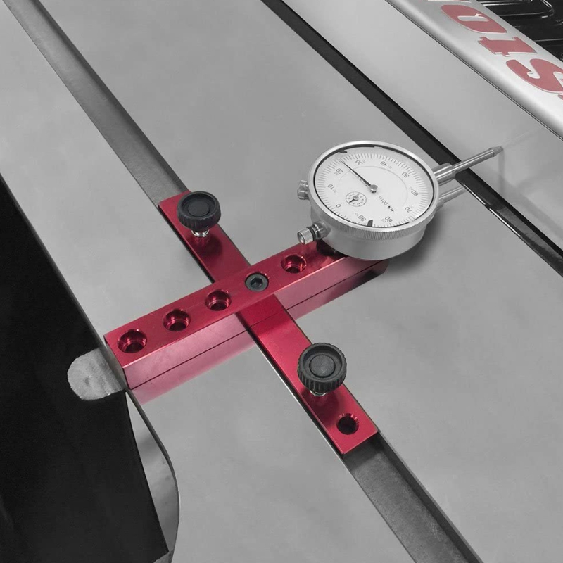 Kit base con quadrante indicatore per allineamento e calibrazione macchinari per officina come seghe da tavolo seghe a nastro e trapano