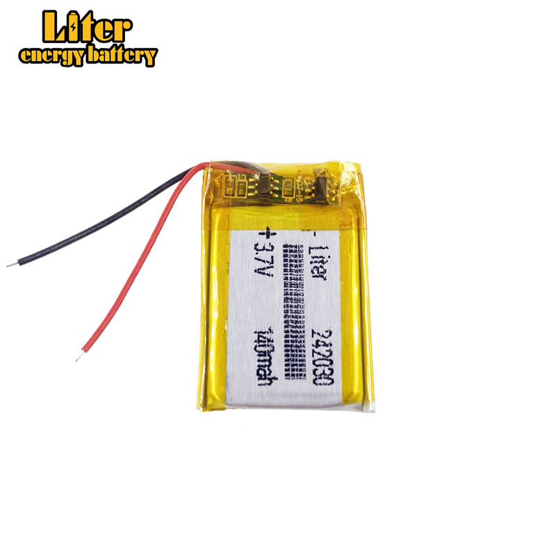 Batería de polímero de litio 242030, 3,7 V, 140MAH, 252030, con la operación más segura, precio más bajo