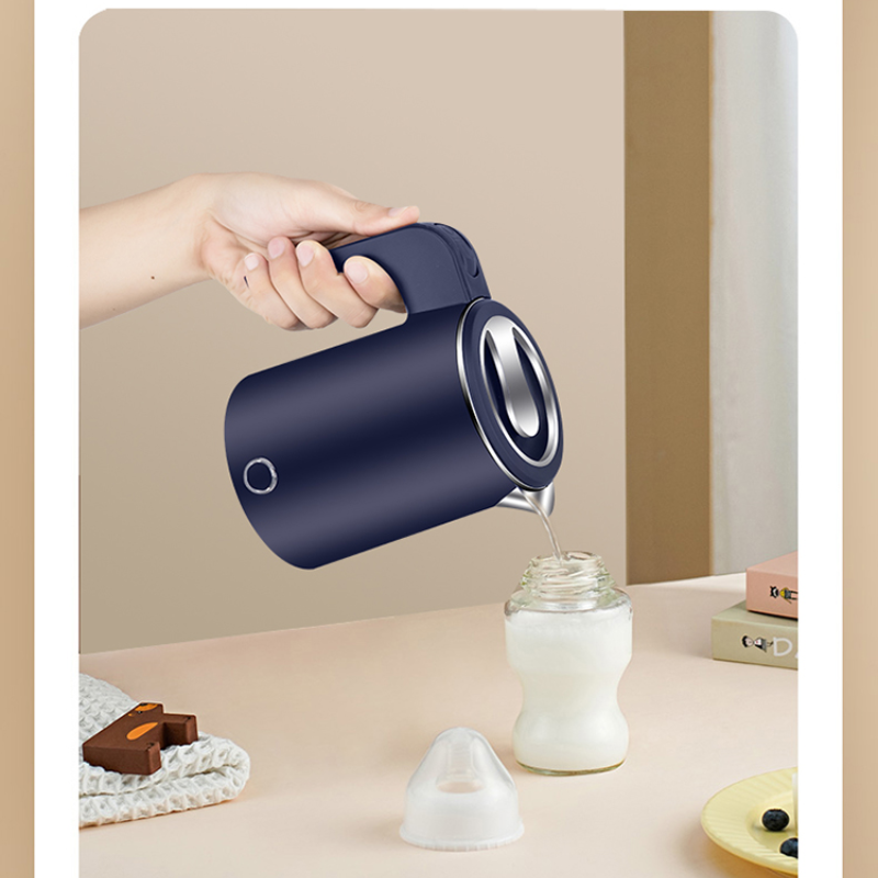 Mini hervidor de agua eléctrico portátil de acero inoxidable, 304 L, potencia automática, para dormitorio de estudiantes pequeños, 600W