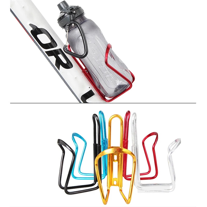 2pcs Bicycle Bottle Holder Outdoor Road Mountain Bike Water Kettle Cage Rack Aluminum Alloy Universal Cycling Drink Holder Cup