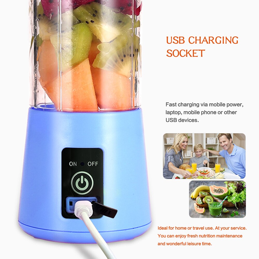 Portable Blender Mini USB Mixer Electric Juicer Machine Handheld Smoothie Blender Personal Orange Juicer Mini Blenders
