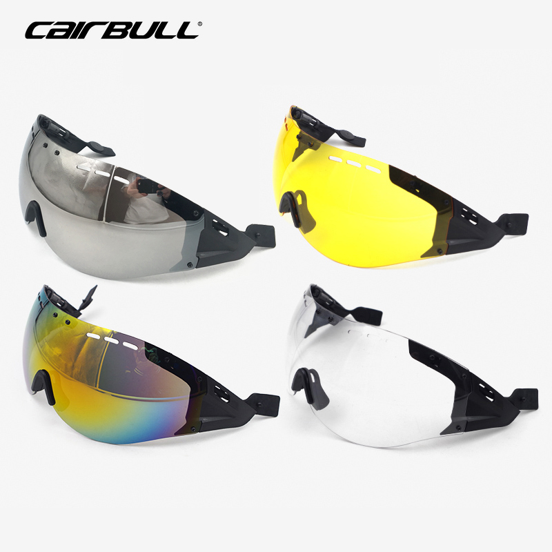 Straße fahrrad helm auge Casco Ciclismo objektiv aero helm tt road radfahren helm sonnenblende len zeitfahren brille fahrrad Zubehör