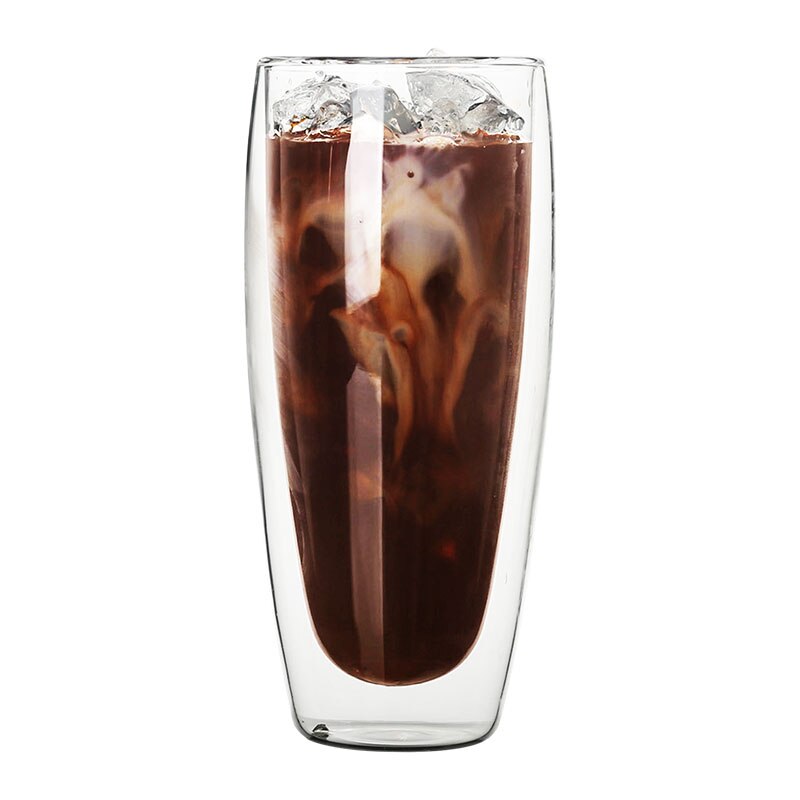 1 stuk dubbelwandige glazen beker hittebestendige thee-koffiebeker handgemaakte bierpul theeglas whiskyglazen bekers drinkgerei: A 600ml