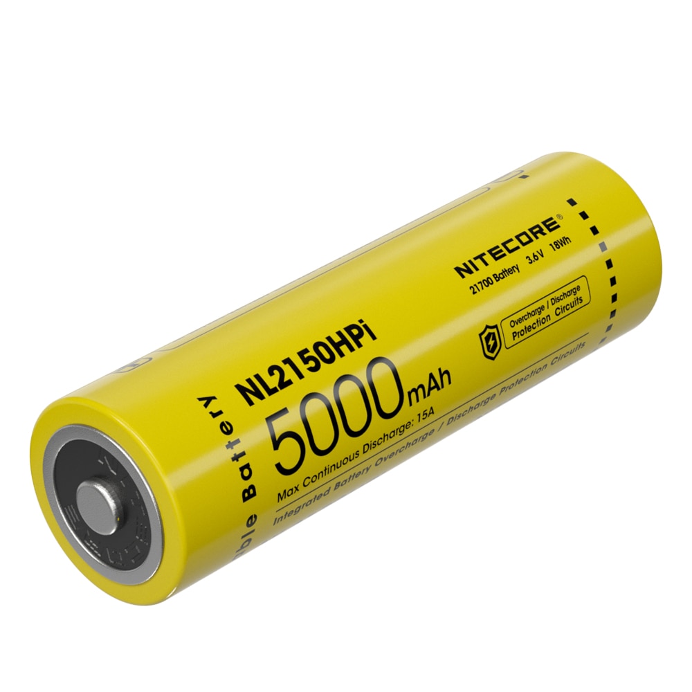 Nitecore NL2150HPi 21700 Batterij 5000Mah 3.6V 18Wh Max Continue Ontlaadstroom 15A