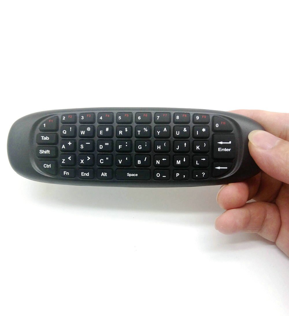 Tikigogo C120 2.4G Gyroscope Air Mouse Mini Wireless Keyboard Russian Arabic English for Android Smart TV Box PC Remote Control