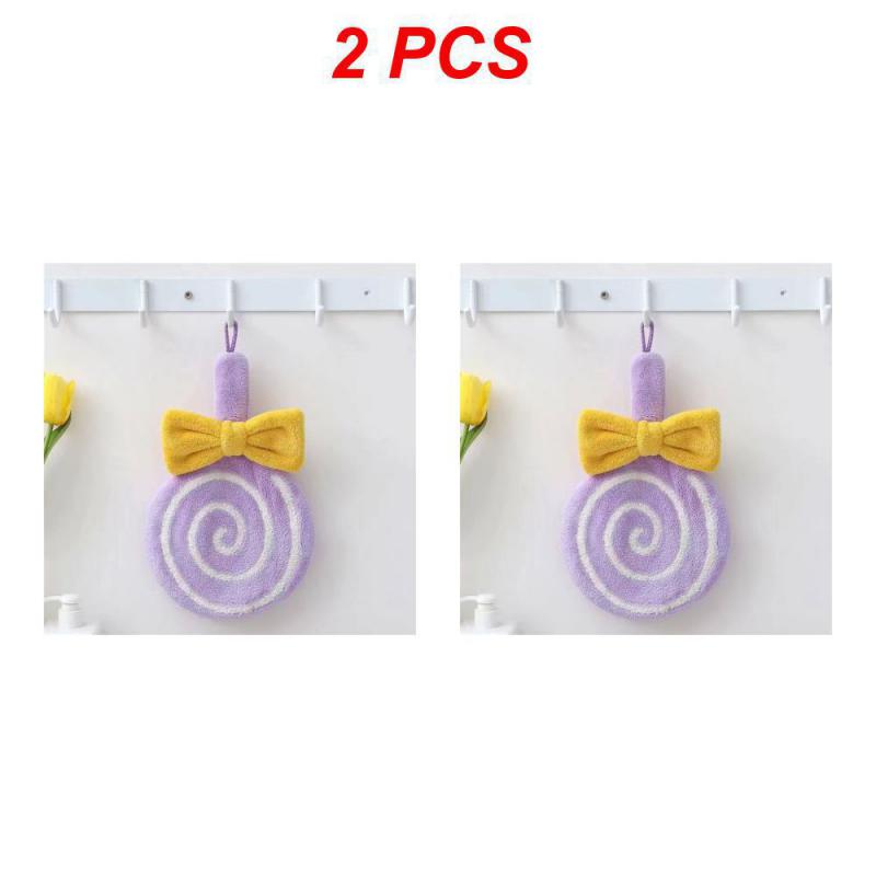 Cartoon Handdoek Zacht Absorberend Koraalfluweel Geborduurd Huidvriendelijke Microfiber Lolly Afveegdoek Voor Keukenbadkamer: 24 #