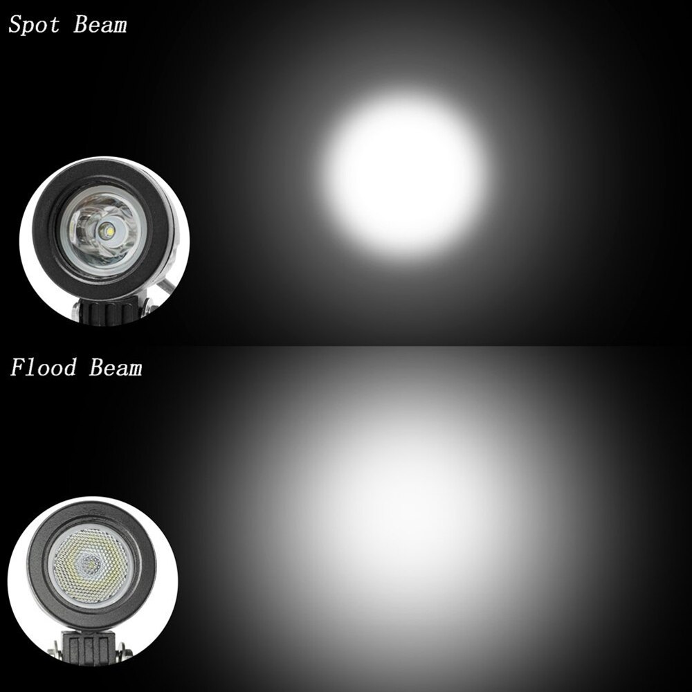 Yait pyöreä 10w led työvalo neliö 12v led traktorin työvalot offroad ajo 4 x 4 mönkijä auto moottoripyörä led valot kuorma-autolle
