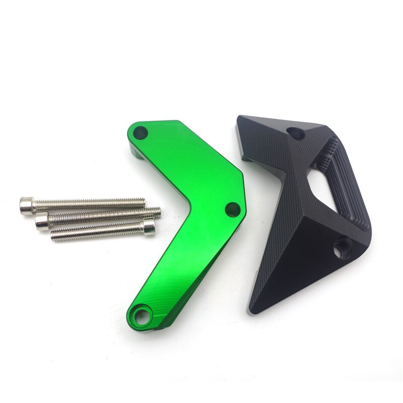 Protector de aluminio CNC para moto r de moto rcycle Protector lateral de motor Cubierta protectora para Kwawasaki Z900 Z1000: Verde