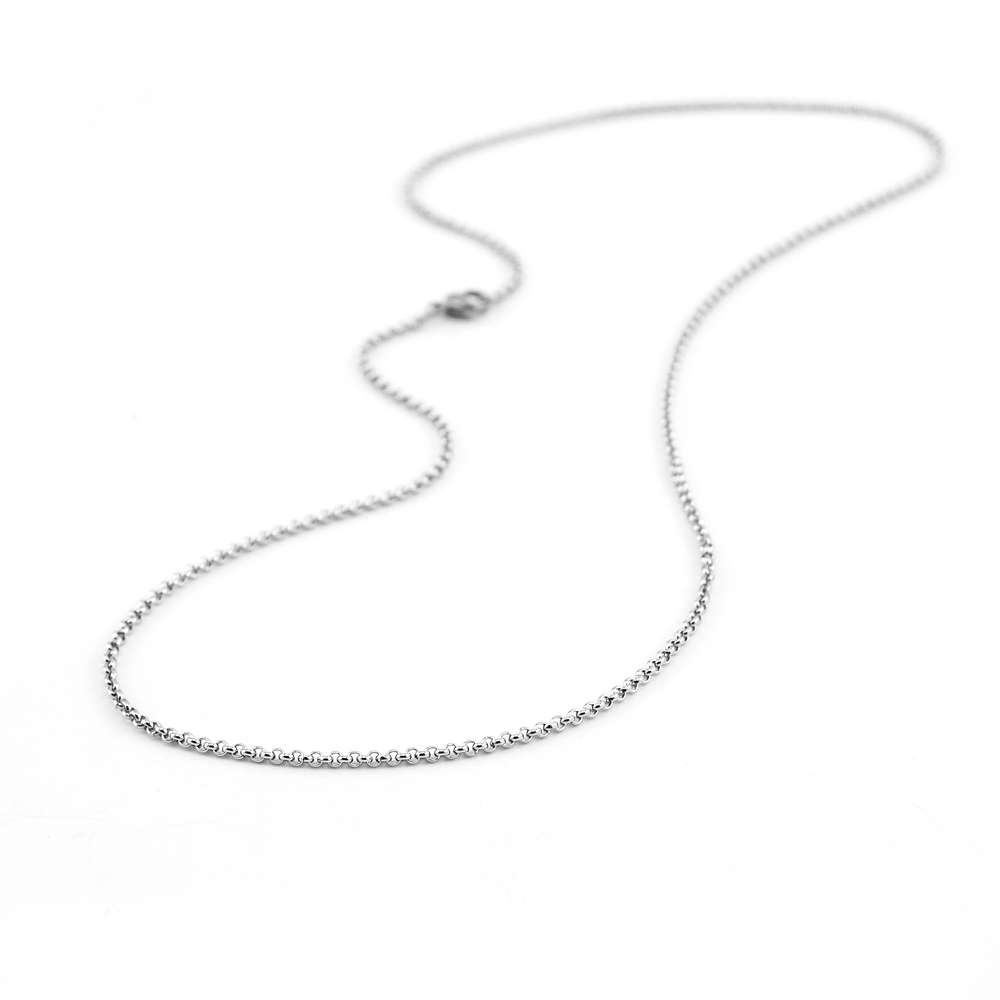 Simsimi 2 farbe edelstahl Rolo Kette Frauen Halskette Kette gold/stahl Farbe Schmuck Erkenntnisse