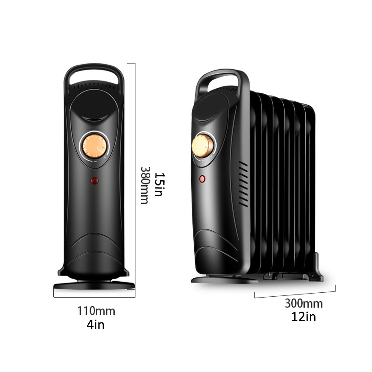 Olie Radiator Elektrische Kachel 700W Mini Draagbare Kachel Voor Thuis Woonkamer Ruimte Warmer Air Heater