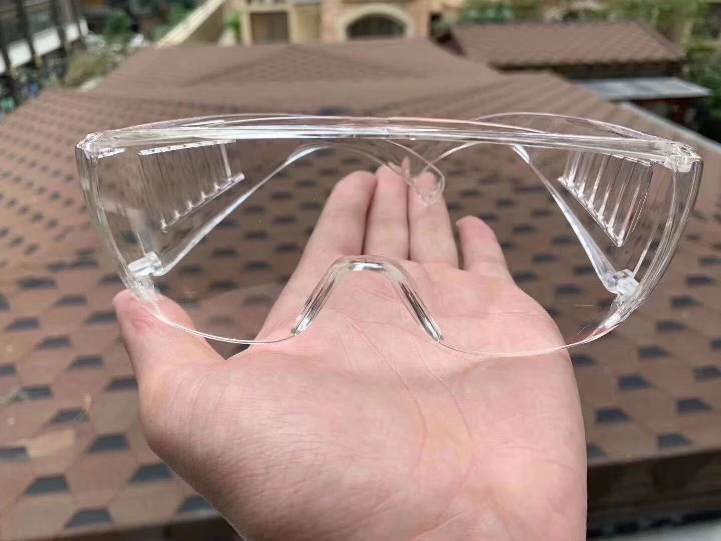 Safety Goggles Personal Protective Equipment PC Dustproof Windproof Impact-resistant Transparent Anti-fog Isolated Glasses