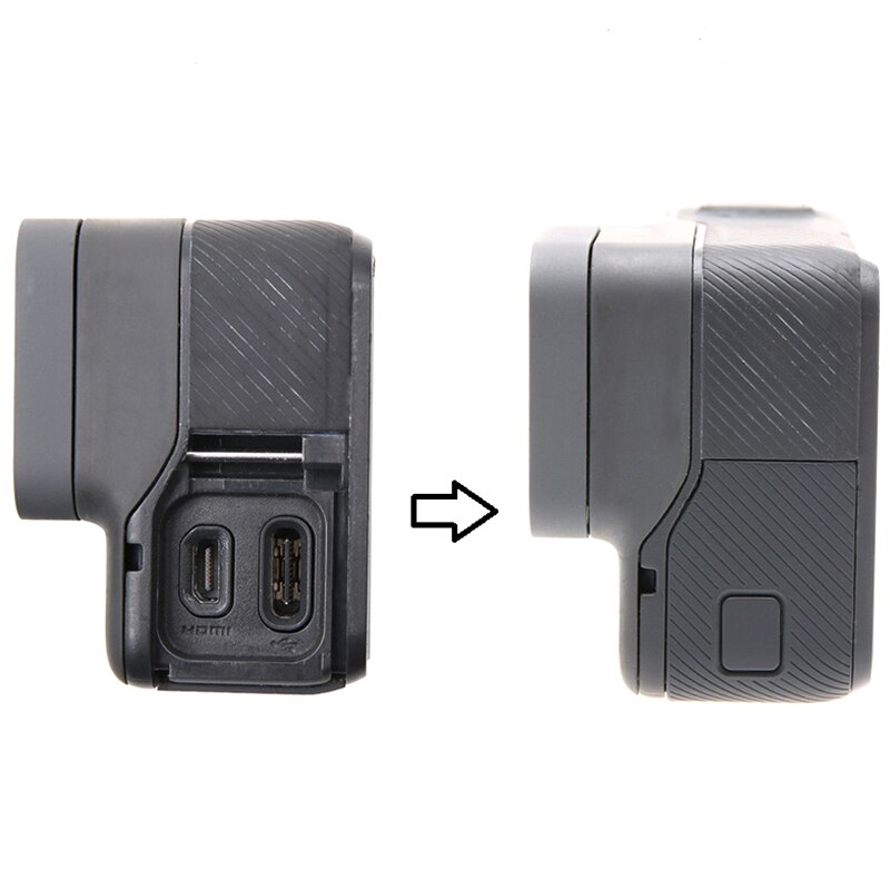 Udskiftning sidedør usb-c mini hdmi port sidedæksel reparationsdel til gopro hero 5 hero 6 hero 5 6 til go pro tilbehør
