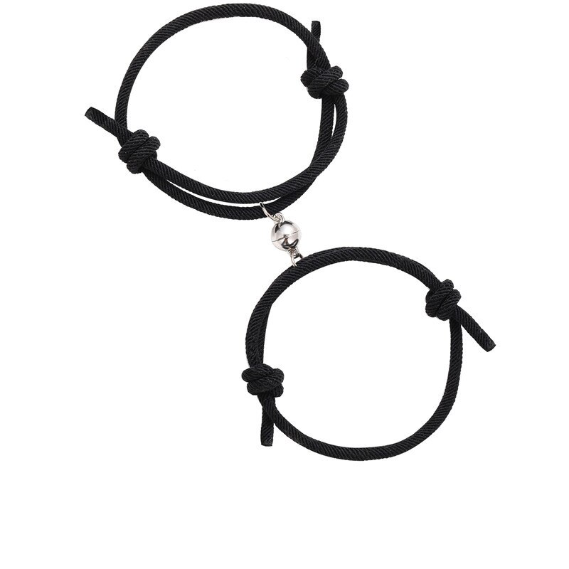 Rvs Magnetische Vriendschap Liefhebbers Koppels Armbanden Aantrekkelijke Liefde Touw Armband Mannen Vrouwen Sieraden