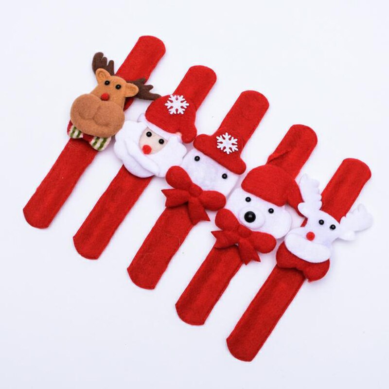 1PCS Christmas series small object LED toy Street stall Headband brooch christmas hat glasses glowing dice ornament