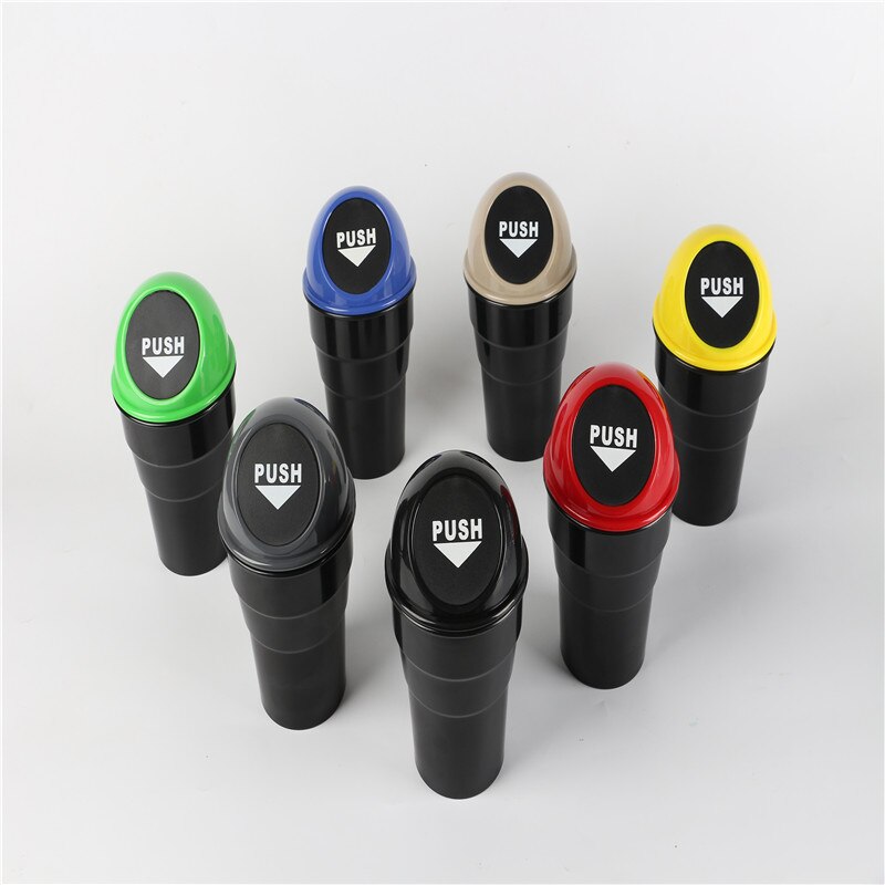 Handig Mini Auto Thuis Trash Rotzooi Kan Garbage Stof Case Houder Box Bin Vuilnisbak Auto styling