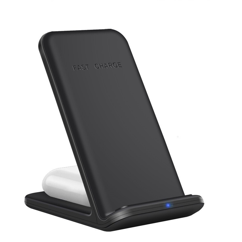 15W Qi Wireless Charger Dock Station For iPhone 12 11 XS XR X 8 Apple Watch 6 5 4 3 2 Airpods Pro 4 in 1 Fast Charging Pad Stand: Phone and EarPhone