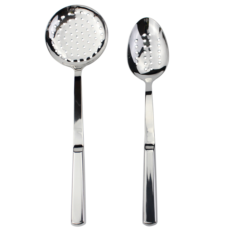 Ustensile de cuisine en acier inoxydable 18/8, poignée souple, poli miroir parfait, ustensile de cuisine, louche/spatule/écumoire: 3036 Set 1
