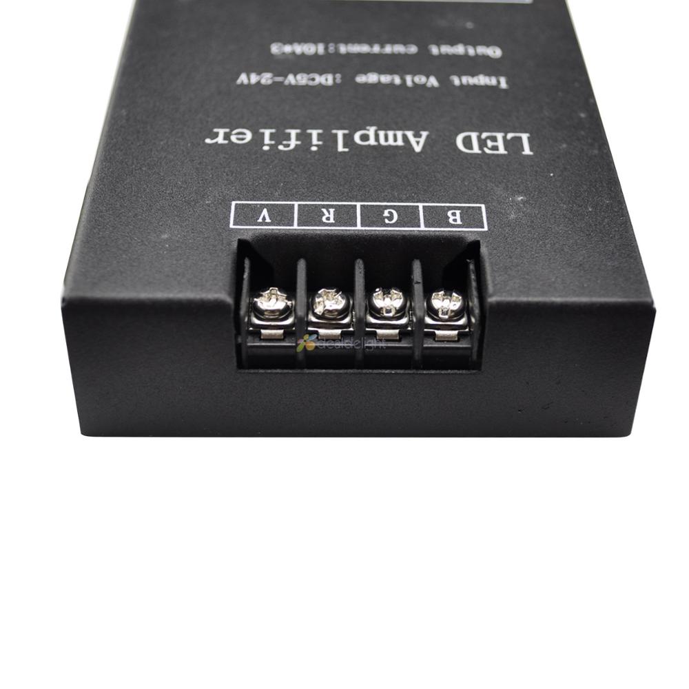 RGB Led Amplifier DC5V 12V 24V Iron shell 360W 30A Amplifier Controller Signal Repeater 360W for 3528 /5050 RGB LED Strip