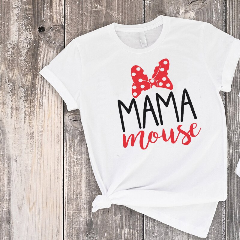 Mamá y yo ropa madre camisetas para las hijas mamá familia juego tee Navidad verano camisa mini Linda hermana mayor hermana pequeña