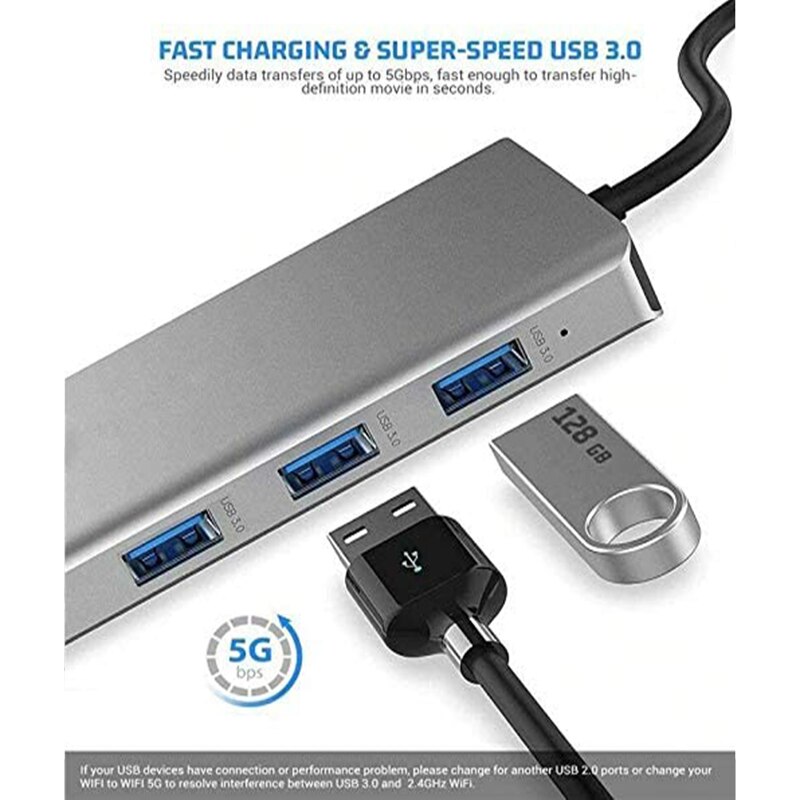 Usb C Hub 12 In 1 Type C Naar USB-C USB3.0 Hdmi Vga Pd Hub Adapter Docking Station Compatibel Voor thunderbolt 3